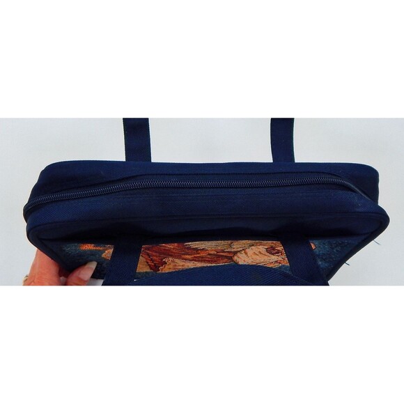 Zondervan Gifts Vintage Angel Tapestry Cover Fabric Bible Carrying Case Zip Up - Picture 8 of 12